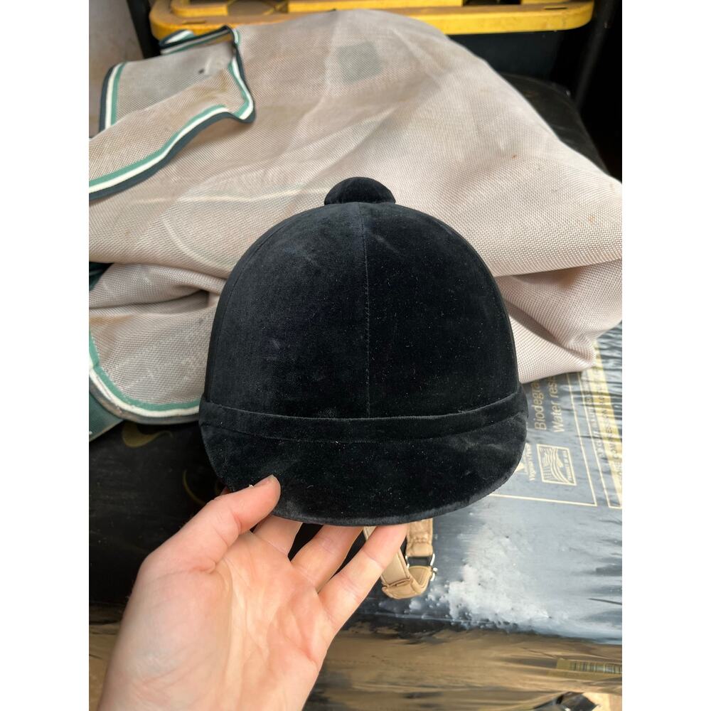 Charles Owen Wellington Classic 7 1/4” Velvet Riding Helmet